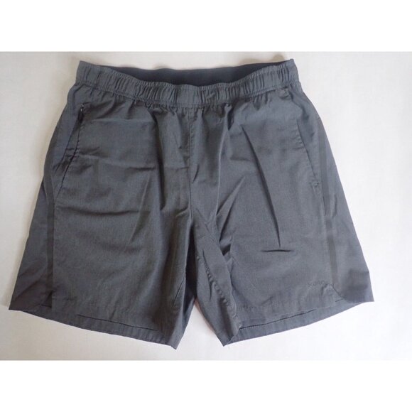 Skora Qwick Dry Shorts Men L Athletic Performance Gray Reflective Drawstring Run - Picture 3 of 4